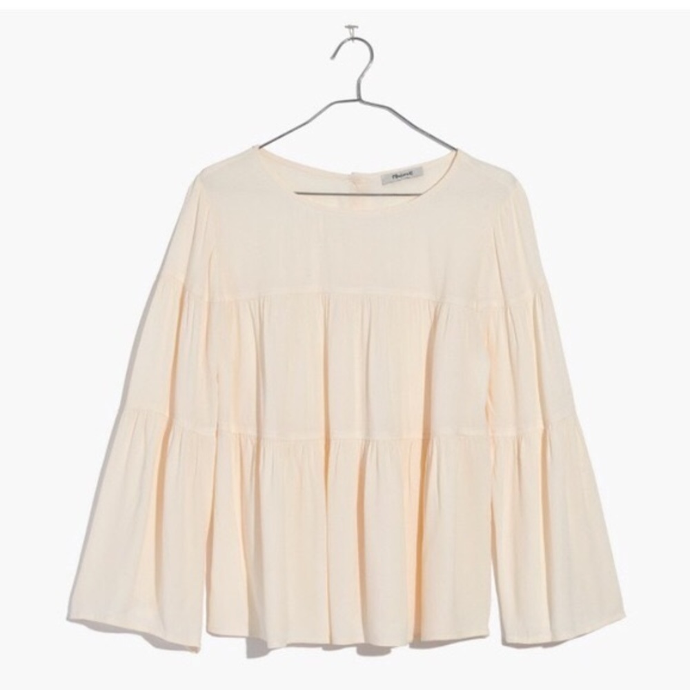 Madewell tiered blouse
